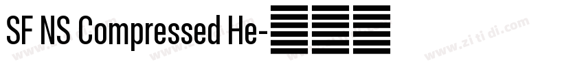 SF NS Compressed He字体转换